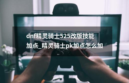 dnf精灵骑士525改版技能加点_精灵骑士pk加点怎么加-第1张-游戏资讯-龙启网络