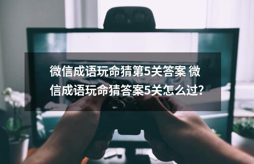 微信成语玩命猜第5关答案 微信成语玩命猜答案5关怎么过？-第1张-游戏资讯-龙启网络