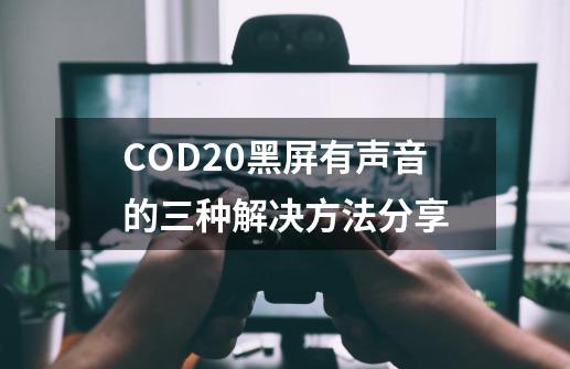 COD20黑屏有声音的三种解决方法分享-第1张-游戏资讯-龙启网络