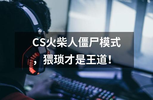 CS火柴人僵尸模式，猥琐才是王道！-第1张-游戏资讯-龙启网络