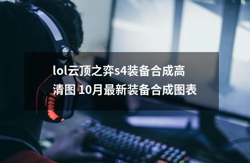 lol云顶之弈s4装备合成高清图 10月最新装备合成图表-第1张-游戏资讯-龙启网络