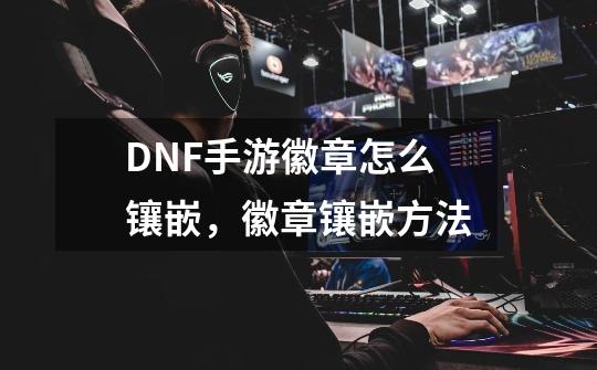 DNF手游徽章怎么镶嵌，徽章镶嵌方法-第1张-游戏资讯-龙启网络