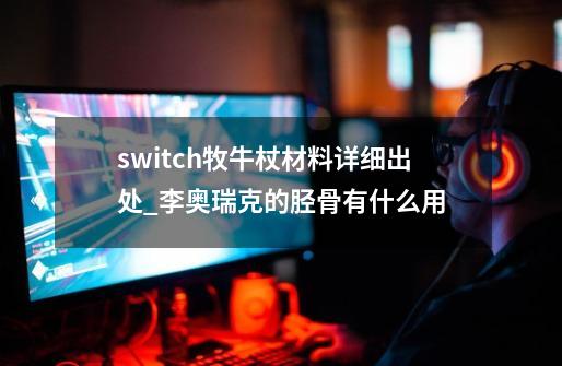 switch牧牛杖材料详细出处_李奥瑞克的胫骨有什么用-第1张-游戏资讯-龙启网络