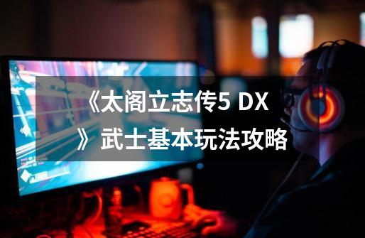 《太阁立志传5 DX》武士基本玩法攻略-第1张-游戏资讯-龙启网络