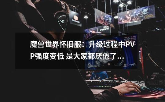 魔兽世界怀旧服：升级过程中PVP强度变低 是大家都厌倦了打架吗-第1张-游戏资讯-龙启网络