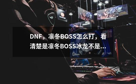 DNF，凛冬BOSS怎么打，看清楚是凛冬BOSS冰龙不是斯卡萨啊。本人男街霸,dnf年轻斯卡萨-第1张-游戏资讯-龙启网络