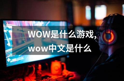 WOW是什么游戏,wow中文是什么-第1张-游戏资讯-龙启网络