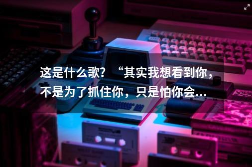 这是什么歌？“其实我想看到你，不是为了抓住你，只是怕你会忘记”_熊猫屁王要到哪去-第1张-游戏资讯-龙启网络