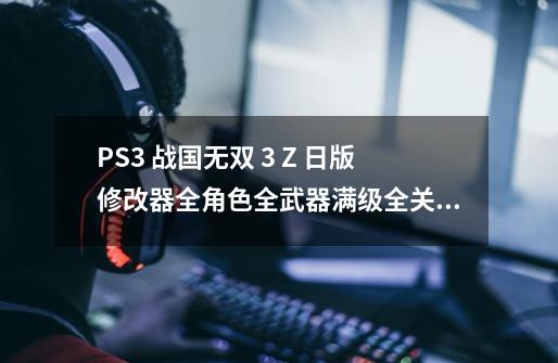 PS3 战国无双 3 Z 日版+修改器+全角色全武器满级全关卡解锁存档-第1张-游戏资讯-龙启网络